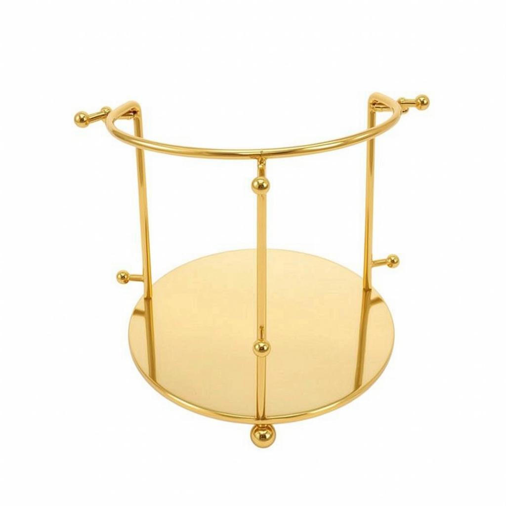 Crown Display Stand Gold-Hued Jewelry Rack Stable for Brides