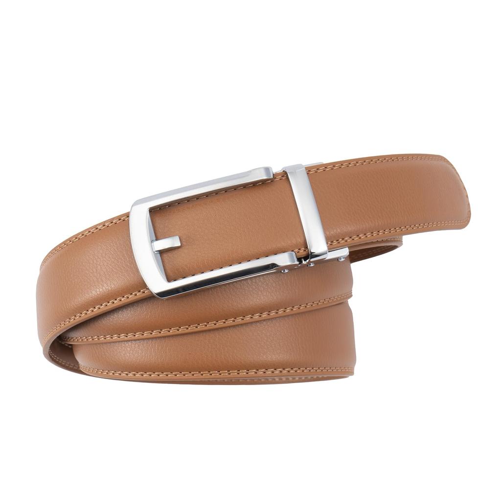 Belt Genuine Single Large High School Job Hunting 100cm [BIGHAS] Buckle, Customizable, Leather, Auto-Lock, 35mm, Men's, Buckle, Business/Casual,