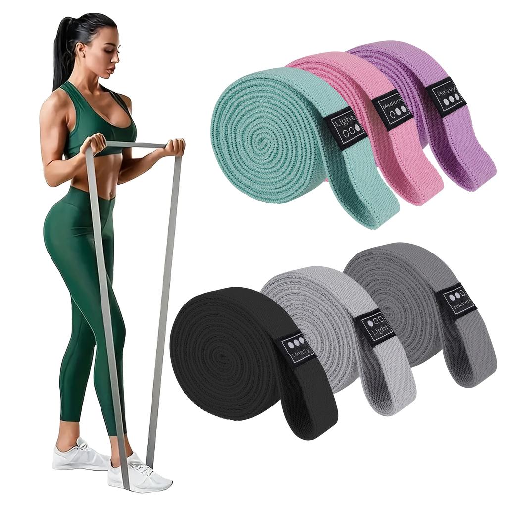 Widerstandsbänder Set, Gestrickte Elastische Klimmzugbänder für Yoga Workout, Starkes Mittleres Leichtes Kraftseil, Home Gym Geschenk