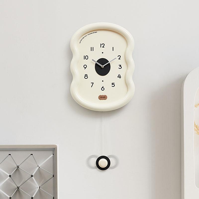 Simple Cartoon Clock Wall Interior Cute Korean Bedrooms Digital Clock Wall Restaurant Fashion Horloge Murale Room Decorations