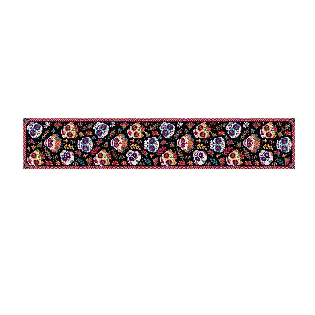 Halloween Day Of The Dead,Table Runner, Tablecloth, Placemat, Skulls,table Decoration Party Supplies