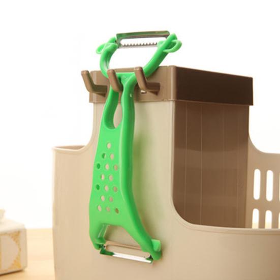 2Pcs Multifunctional Fruit Vegetable Peeler & Grater, Double Side Stainless Steel Blade Peeler and Grater, Sharp Blade Peeler for Kitchen Cucumbers