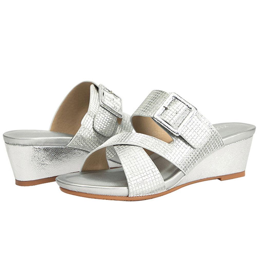 

Удобные прогулочные сандалии для дропшиппинга, женские шлепанцы, летние туфли-лодочки на танкетке, черный, золотой, серебристый цвета, хорошее качество 9