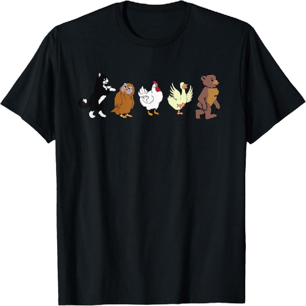 Little Bear Cartoon Animated TV Show Graphics Animal Friends T-Shirt