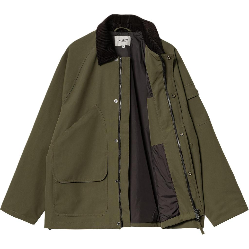 Carhartt WIP FW24 K Fullscreen Clarton Jacket Front Inner Pocket Square Label Long Sleeve Casual Loose Comfortable Jacket Men Jackets I033871-2JB-XX