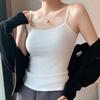 Sommerliches Damen-Camisole-Top mit ärmelloser Innenschicht und Unterschicht, dünnes Oberteil mit schmaler Passform und schöner Rückseite