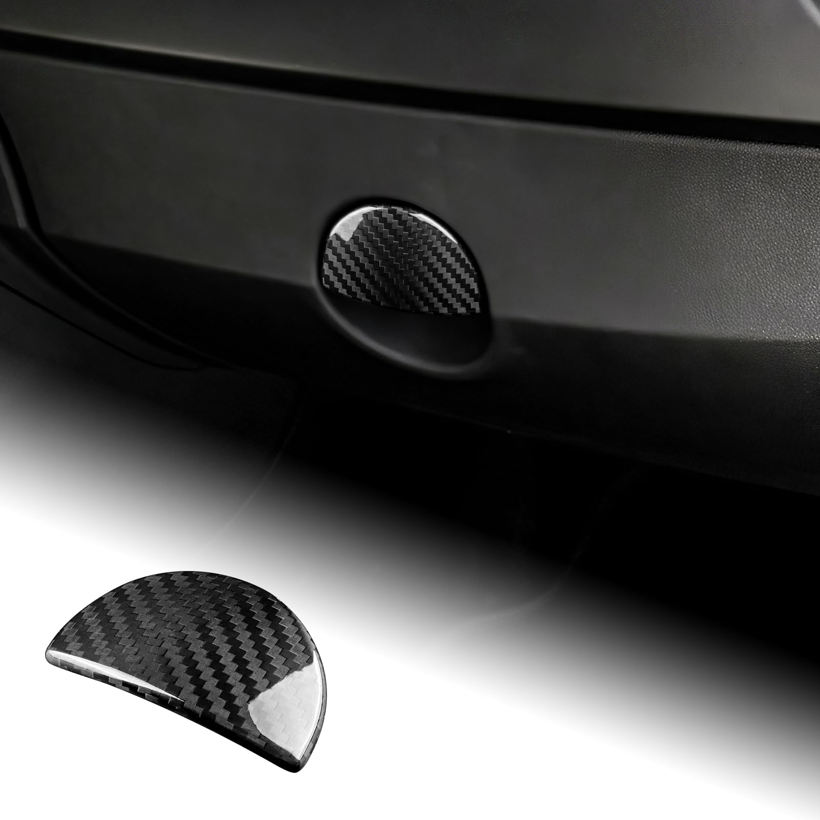 

AIRSPEED Hard Carbon Fiber Interior Custom Parts for Abarth and 695 and Fiat 500 Glove Box Handle Includes Tape Carbon 595, 595C, (2016-2023)