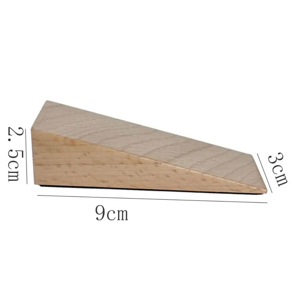 Wood Wooden Door Stopper Wear-Resistant Slip-Resistant Anti-collision Stopper No punching Wall Floor Furniture Protection