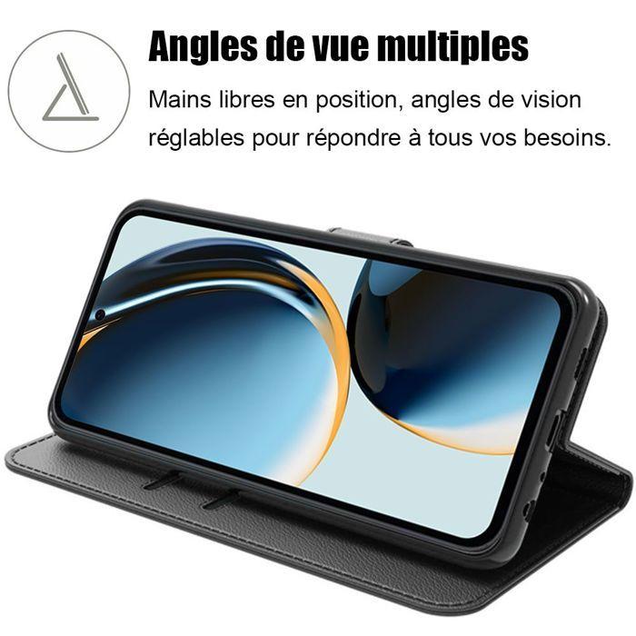 Coque de protection - BOOLING - Samsung Galaxy A36 5G/A56 5G - Antichoc - Cuir PU Noir - Support intégré