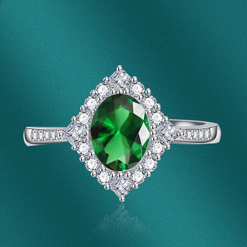 Sace Gems Inel clasic cu zirconiu, bijuterii pentru femei, cadou