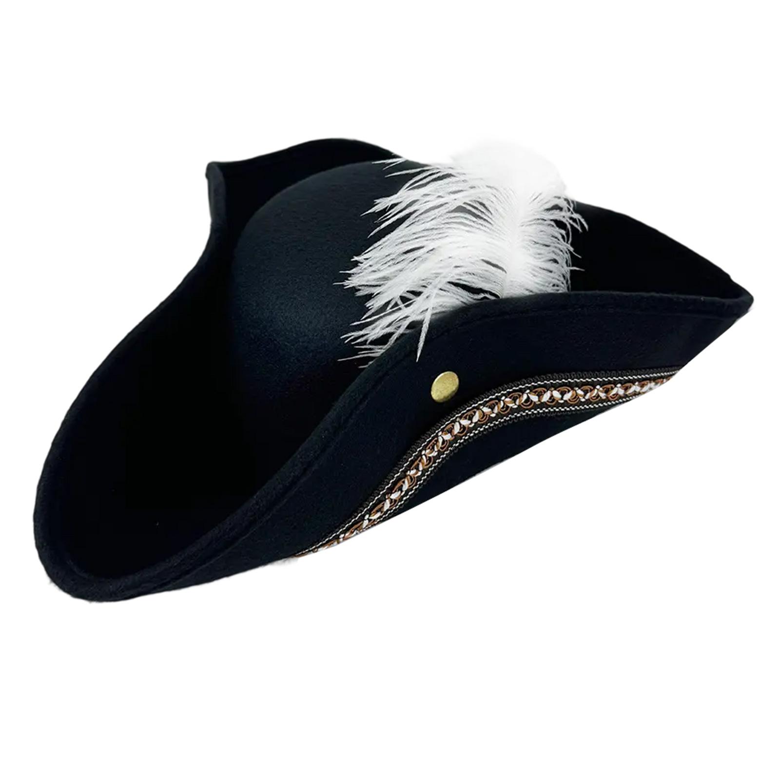 

Kids Pirate Party Caps for Pretend Play Party Cosplay Pirate Caps for Kids Creative Feather For Adults And Teens Party 1