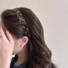 Women Hair Hoop Widened Design Anti-Slip Teeth Headband Acetate Sheet Strong Pressure Resistance Headband Hair Accessory