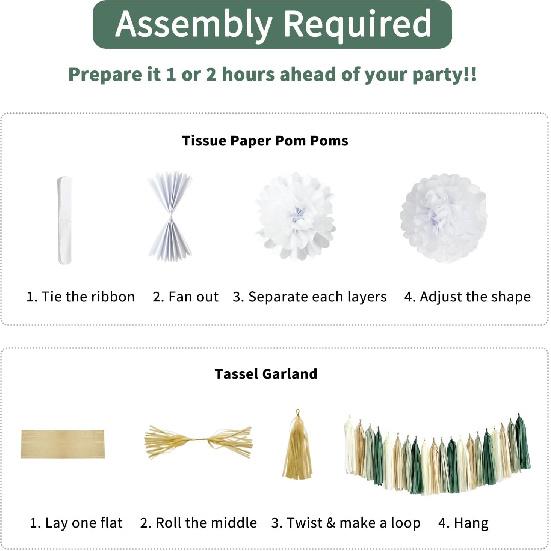 ANSOMO Sage Green Happy Birthday Party Decorations Retro Green Nude Ivory Dark Olive Kraft Paper Banner Balloons Neutral Rustic Boho Blush Safari