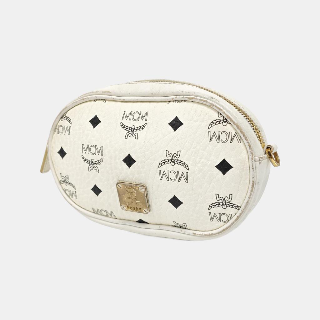 [Pre-Owned] Logo Leather Waist Bag Crossbody Small Size - Fair #1P1NBQ7