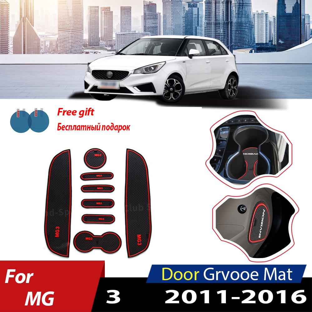 

Автомобильная противоскользящая резиновая подушка для чашек, дверные накладки, коврик с пазами для MG 3 MG3, внутренние 2016 ~ 2011 2014 2015, наклейки, аксессуары