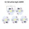 5/10Pcs 16mm 20mm LED Lamp Boards 1W 3W Single Color 5V 12V Warm Neutral White Spotlights Downlights Sunset Lights