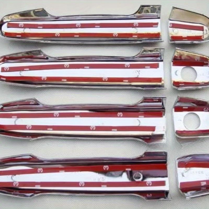 8pca New Chrome Car Door Handle Cover Trim Sticker 2 Keyholes For Toyota Camry 2002-2006 Yaris 2006-2010 Corolla 2003-2013