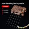 Wenwan Crochet & Beading Set: Steel Wire Hooks, Twisted Needles, and Stringing Line for Buddhist Beads