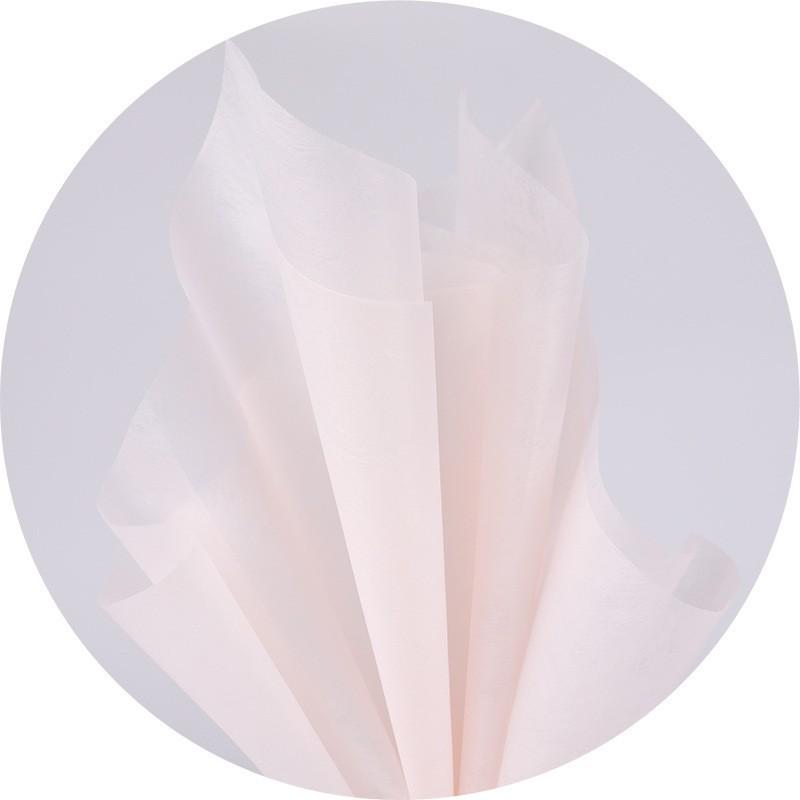 Carta da Bouquet Impermeabile Personalizzata - Materiale da Imballaggio per Fiori in Cotone a Tinta Unita