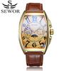 Ceas Bărbătesc Sewor Mașină Automatică Mecanic Gol Ceas Bărbătesc Casual Mecanic Tourbillon