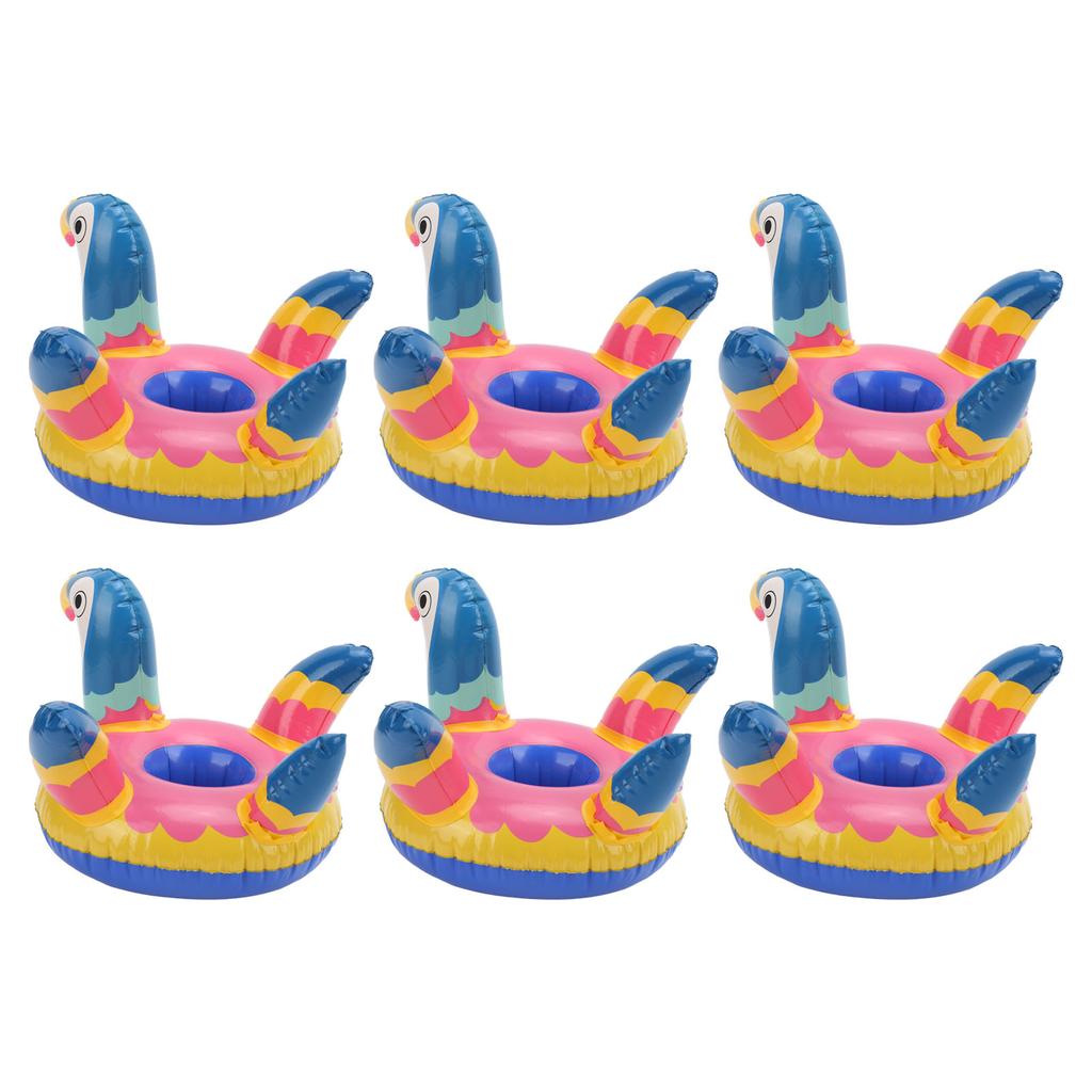 10pcs Inflatable Drink Holder Portable Cute Bird Pool Party Cup Holders Floats Decoration