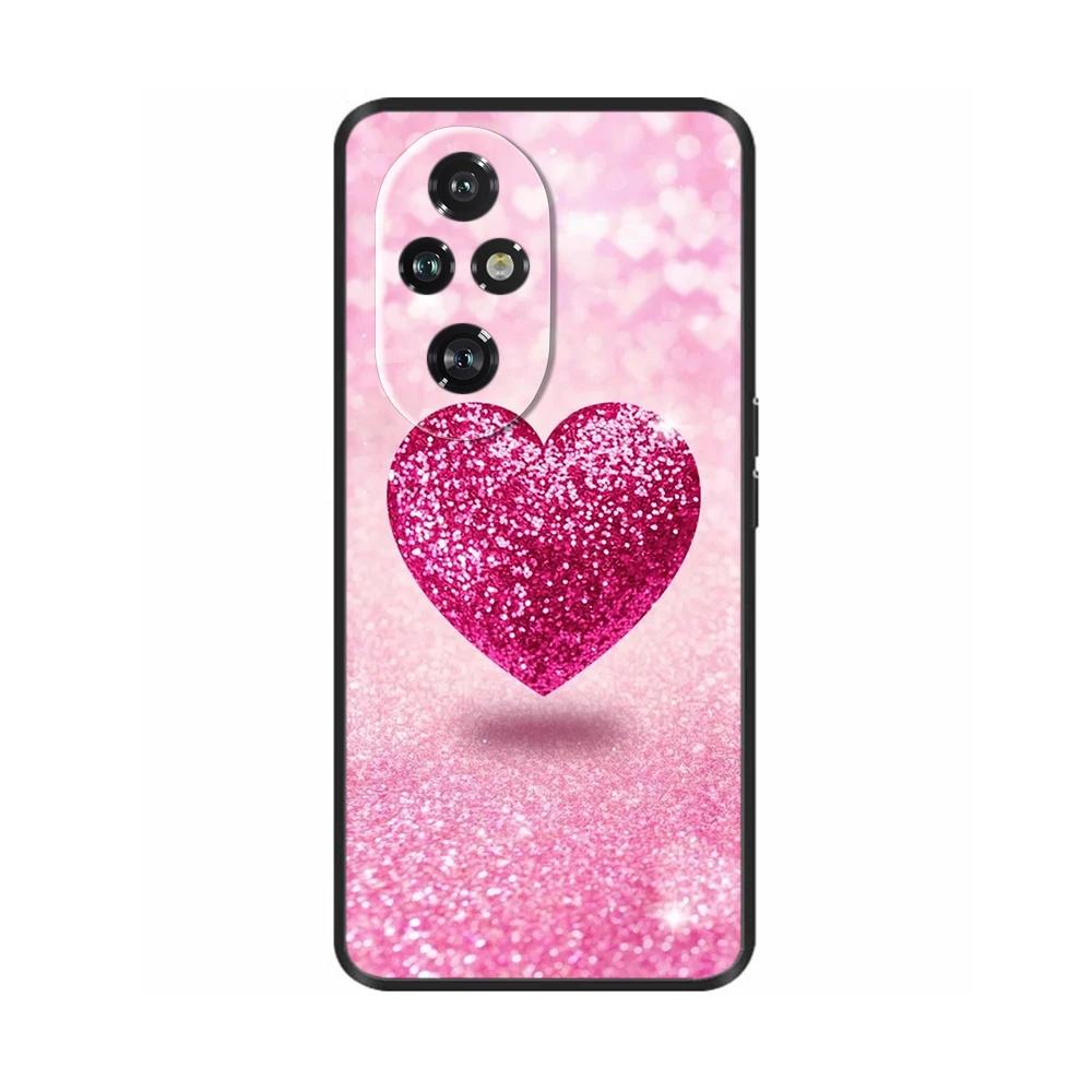 Für Honor 200 Pro Hülle Niedlich Weich Silikon TPU Coque Funda für Honor 200 Pro honor200 Handyhülle Schwarz Capas Für Honor 200 Lite