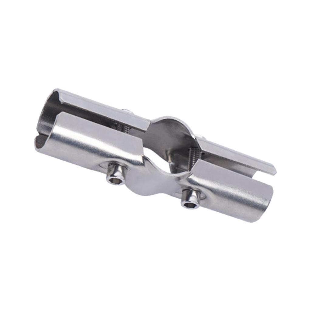 Stainless Steel Tube Connector Tube Clamp Joint for Shelf Frames Round Pipe Connection Drying Racks Round Pipe Flower Sheds
