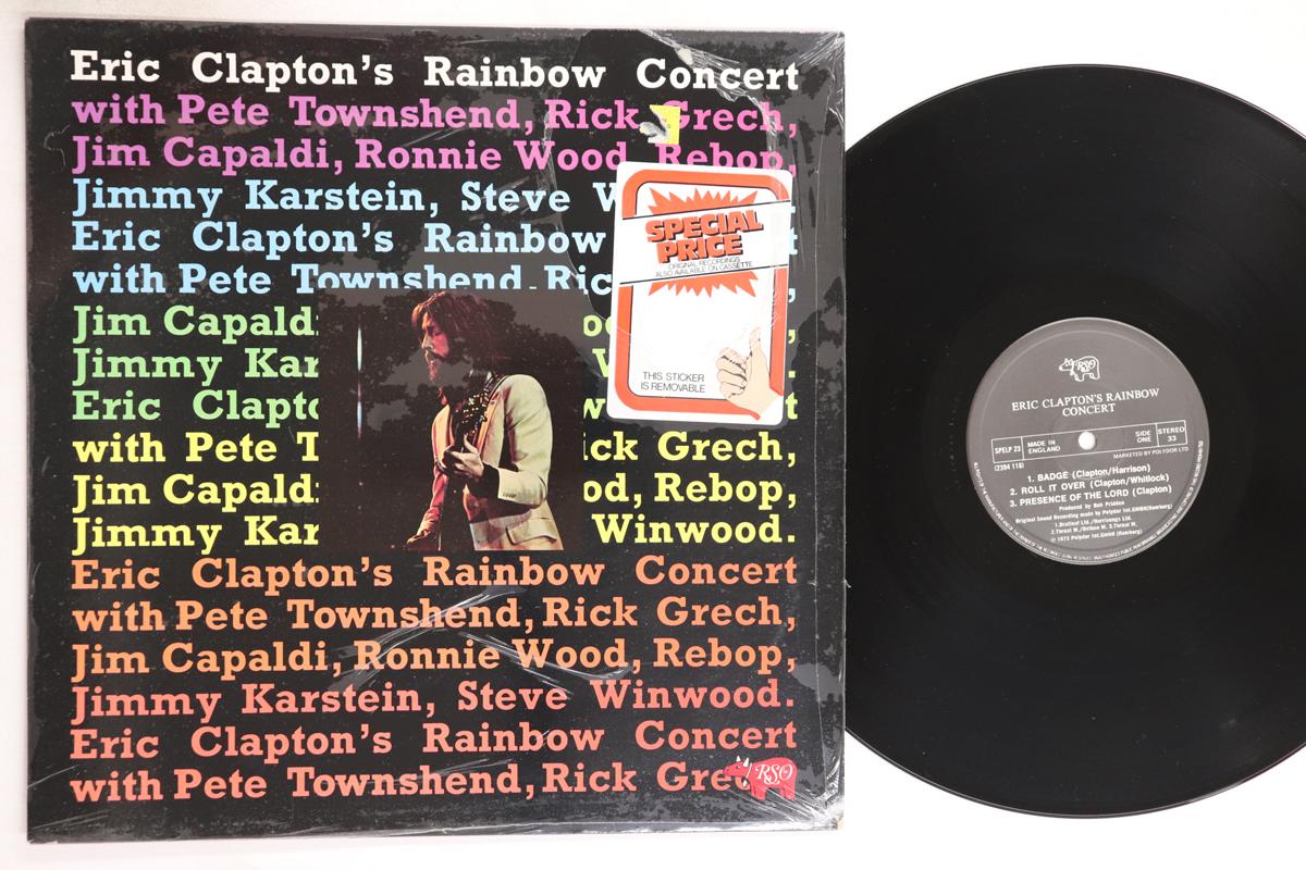 

LP Record ERIC CLAPTON - Eric Clapton s Rainbow Concert SPELP23 RSO 1983 UK Rock Used