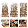 1PC Durable Dining Table Mat Environmentally Friendly Retro Photography Tea Set Mat Natural Bamboo DIY Hand Woven Small Ornaments