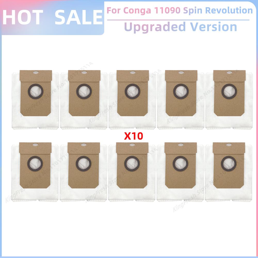 Fit For ( Cecotec Conga 11090 / Conga 13090 Spin Revolution ) Vacuum Parts Main Roller Side Brush Hepa Filter Mop Cloth Dust Bag