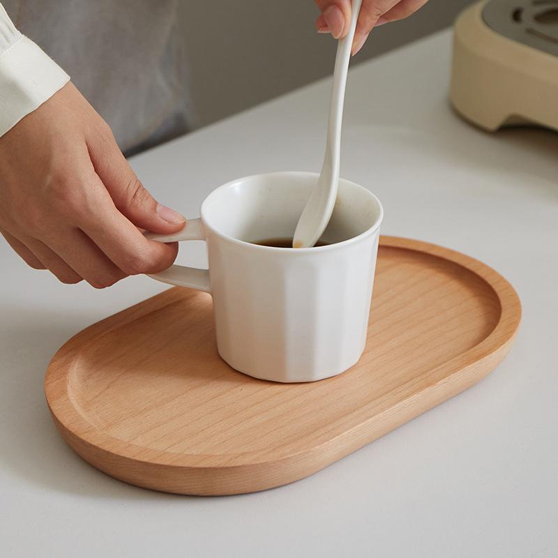 High Quality Wooden Serving Tray Walnut Coffee Tray Saucer Tea Dessert Sushi Fruit Plate Storage Pallet Kitchen Accessories