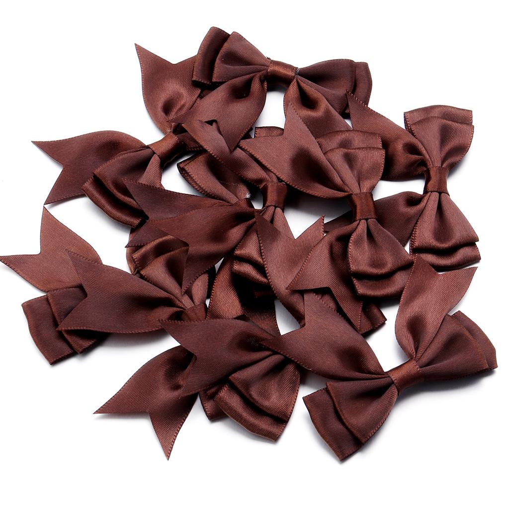 10pcs Satin Ribbon Bows Colourful Polyester Double Layer Swallowtail Bowknot For DIY Wedding Party Clothing Headwear Gifts Decor