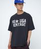 Yunibeoseugameonteu Tape Print T-Shirt_Charcoal