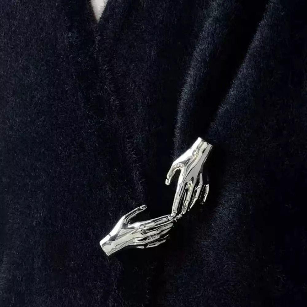 Hand Shape Palm Hand Brooch Gold Silver Punk Pin Brooches Fashion Hyperbole Brooches  Men Women