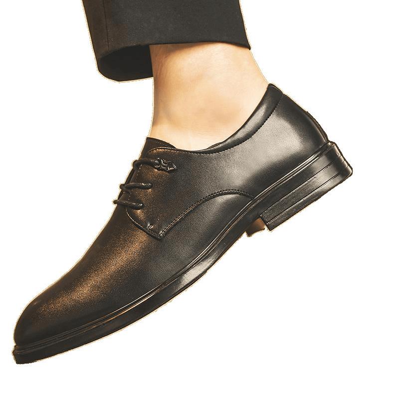 2025 summer new soft leather Doudou shoes business men's casual leather shoes men's shoes 2025 popular men's casual shoes