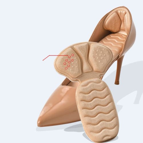 T-shaped Heel Pads, Anti-blister Pads for Shoes, Heel Protection, Prevents Heel Bruising, Shock Absorption, Anti-slip, Adjustable, Cuttable, Strong Ad