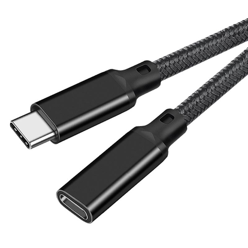 USB C Extension Cable Male To Female Type C USB3.2 Gen2 10Gbps 100W Fast Charging Extender Cord for MacBook Pro Samsung