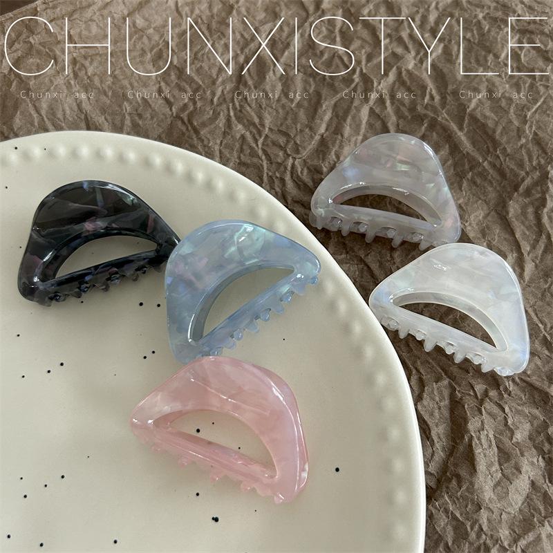 Elegant Korean High-End Acetate Claw Hair Clip for Women's Ponytails and Updos