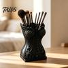 Desktop Stationery Organizer Gothic Makeup Brush Storage Tube, Retro Skull Organizer, Niche Home Decoration Decorative Plastic Holder for Dressing