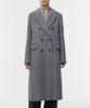 Musinsa Standard Woman Women'S Cashmere Blend Double Chester Long Coat [Medium Grey]
