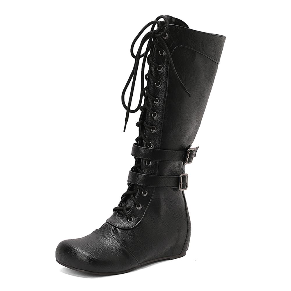 

Белые Коричневые Женские Полусапоги на Среднем Клиновидном Каблуке Большой Размер 50 49 чёрный