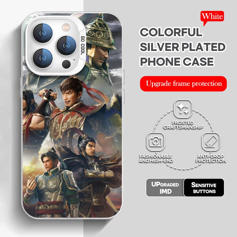 

Dynasty Warriors Origins Phone Case White IMD Colorful Silver Suitable soft case for iPhone 16 15 14 13 12 11 XS Pro Max iPhone 12 Pro