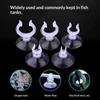 10Pcs Fish Tank Suction Cup Holders Secure Grip Fit Air Tubing Pumps Heater Hoses for Freshwater Aquarium Setup