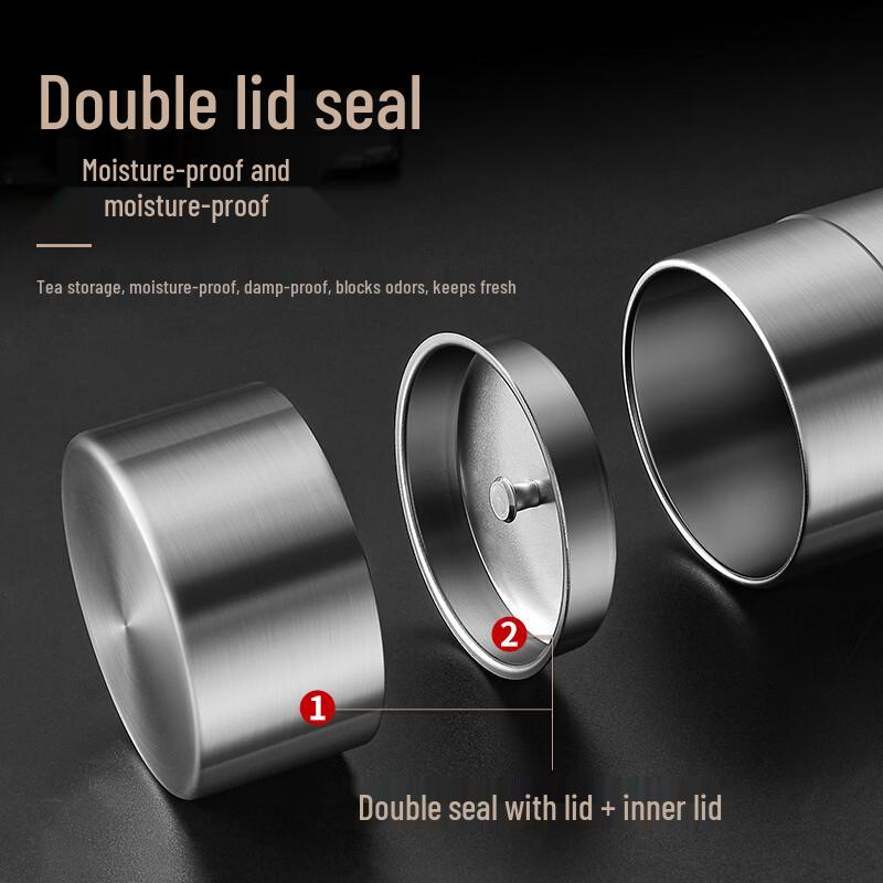 304 Stainless Steel Tea Storage Caddy