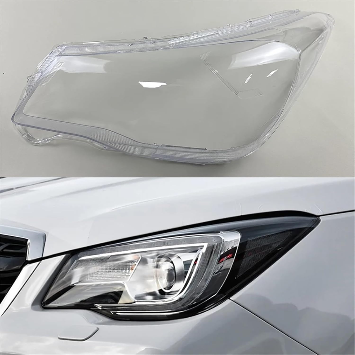 

Compatible for Subaru Forester 2013 2014 2015 Headlamp Cover Headlight Shell Transparent Lens Plexiglass Replace Original Lampshade(Left) Left