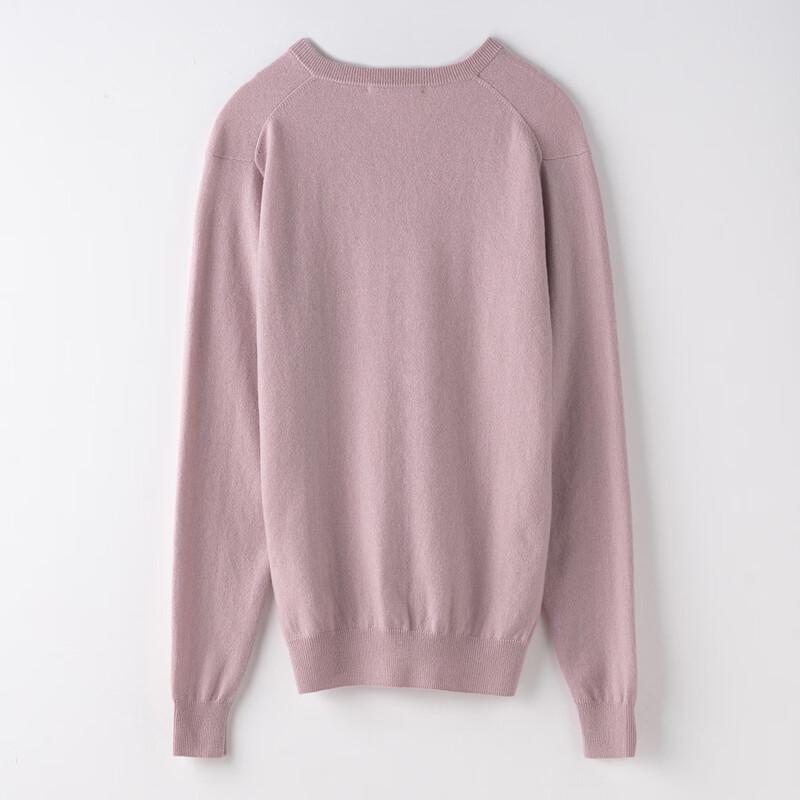 Sinuofu De Men's Spring 100% Cashmere V-Neck Sweater