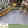 Anti-Corrosion Interlocking Wood-Plastic Outdoor Flooring for Balcony, Terrace, and Courtyard Renovation
