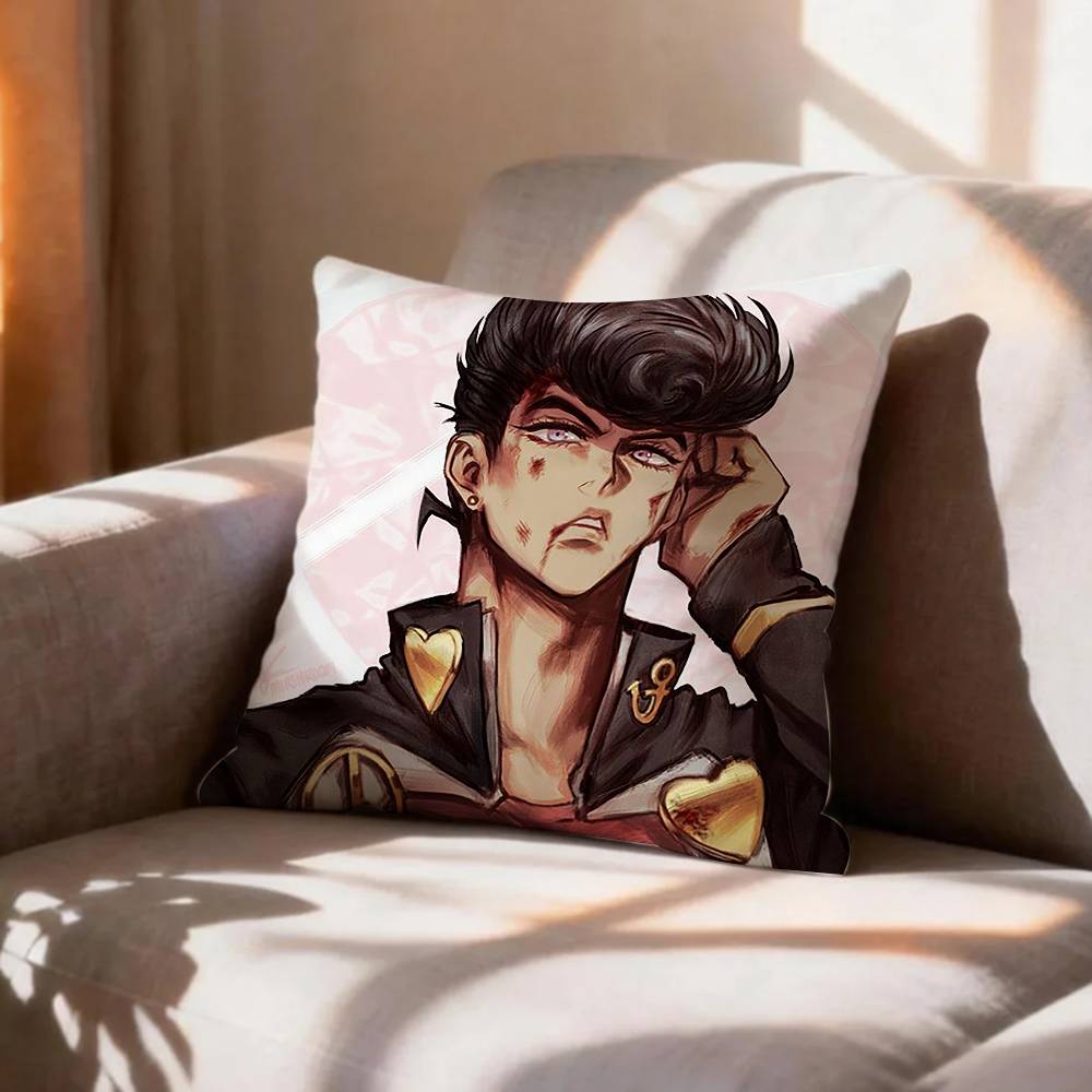 Anime Fanart JJosuke HHigashikata  Pillow Case Pattern Printed Pillowcase For Living Room Sofa Cushion Cover