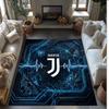 Juventus FC bedruckter Flanell-Teppich rutschfest weicher Polyester-Bodenbelag Indoor-Dekormatte für Schlafzimmer Wohnzimmer Sofa