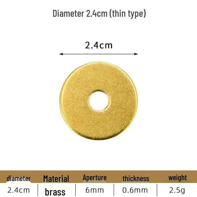 Antique Brass Copper Flat Washer Handle Base Plate for Classical Furniture Decor